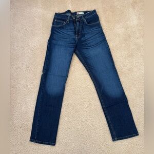 Wrangler Men's Deep Indigo Slim Straight Stretch Jeans 30x32